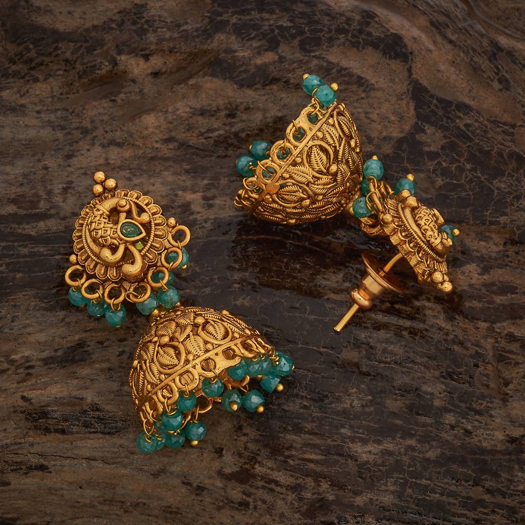 Kushal'S Fashion Jewellery Plated Ethnic Antique Earring Jhumkas-185531 : 442558