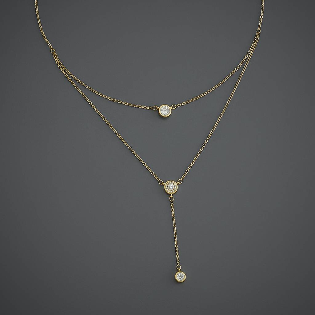 Kushal'S Fashion Jewellery  Plated Party Trendy Zircon Necklace-187039 : 445766