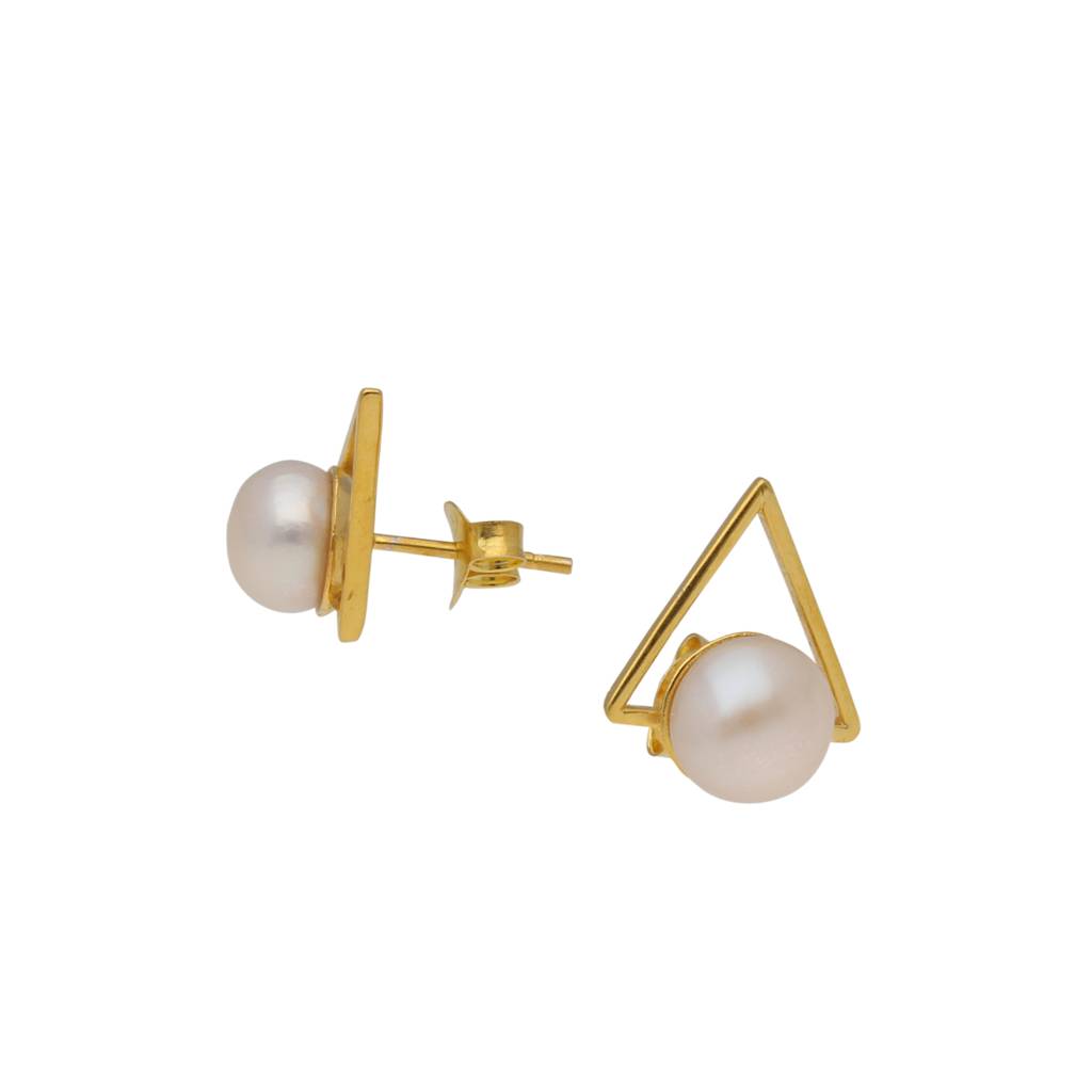 Gleaming 925 Silver Stud Earrings : JPMAY-22-107
