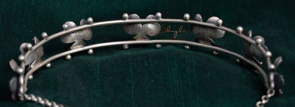 Qurbat Intricate Flower Statement Choker : SN3033