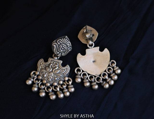 Moh Intricate Peacock Detailed Earrings : SE280-1-1-1-1-1-1