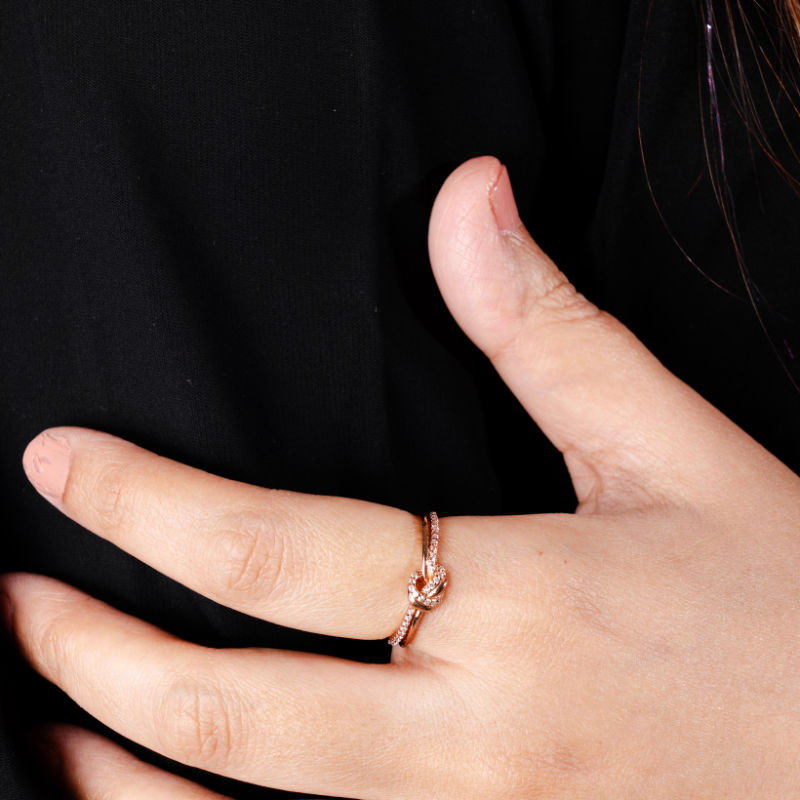 Promise Knot Ring : JEWRIN14_6_RG