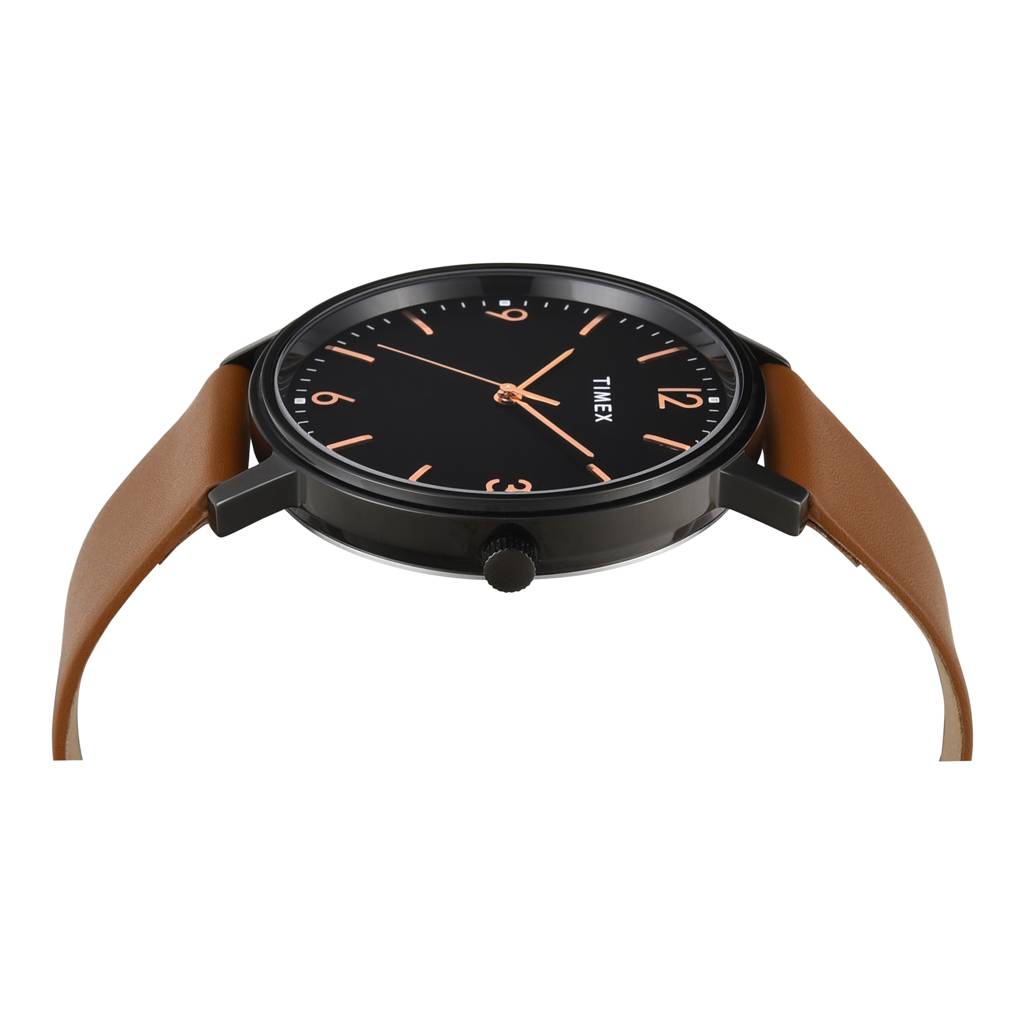 Timex Trendline Round 41Mm Black Dial Analog Men Watch - Tw0Tg8031 : TW0TG8031