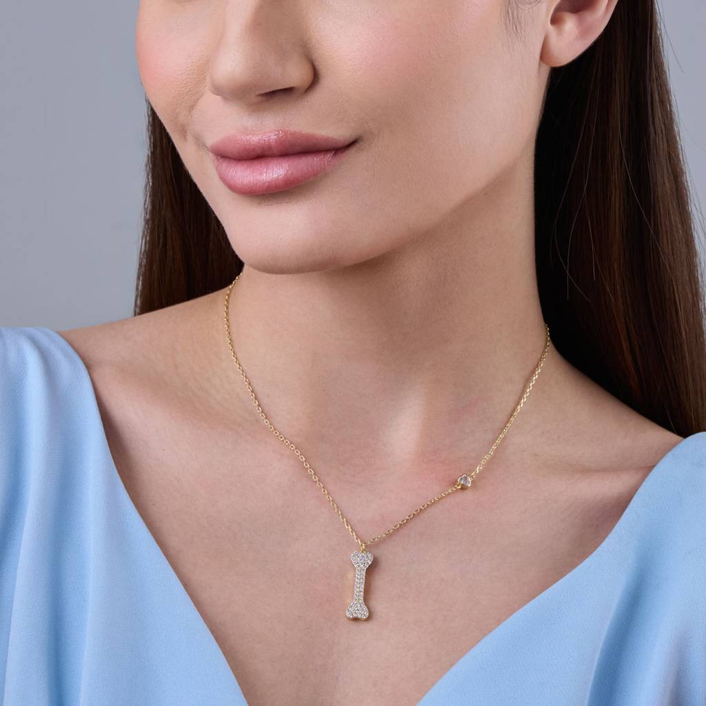 Kushal'S Fashion Jewellery White Gold-Plated Party Trendy Zircon Necklace-186779 : 445299