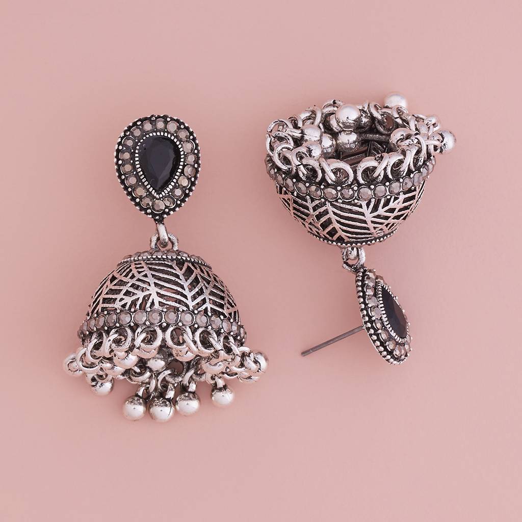 Party Zircon Trendy Jhumkas-178820 : 428065