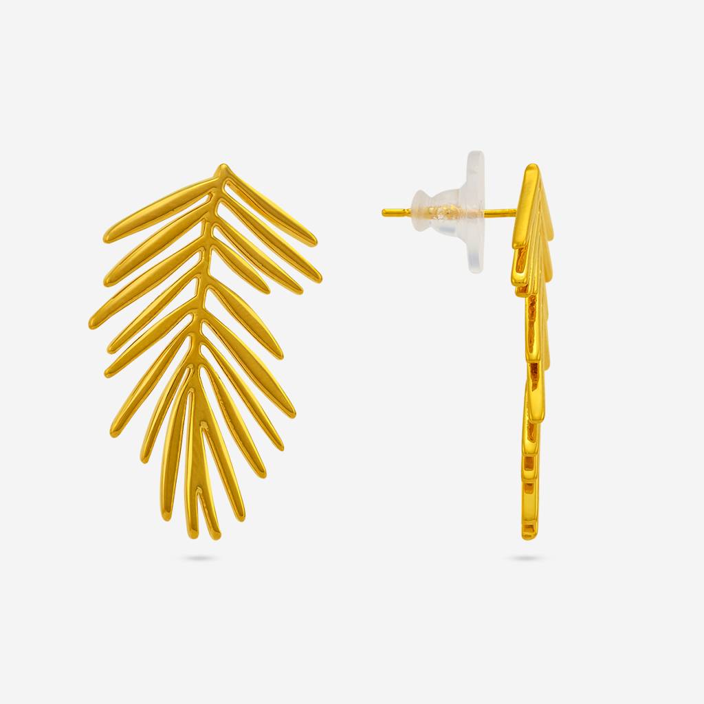 Kushal'S Fashion Jewellery Gold-Plated Party Trendy Zircon Stud Earrings -455499 : 455499