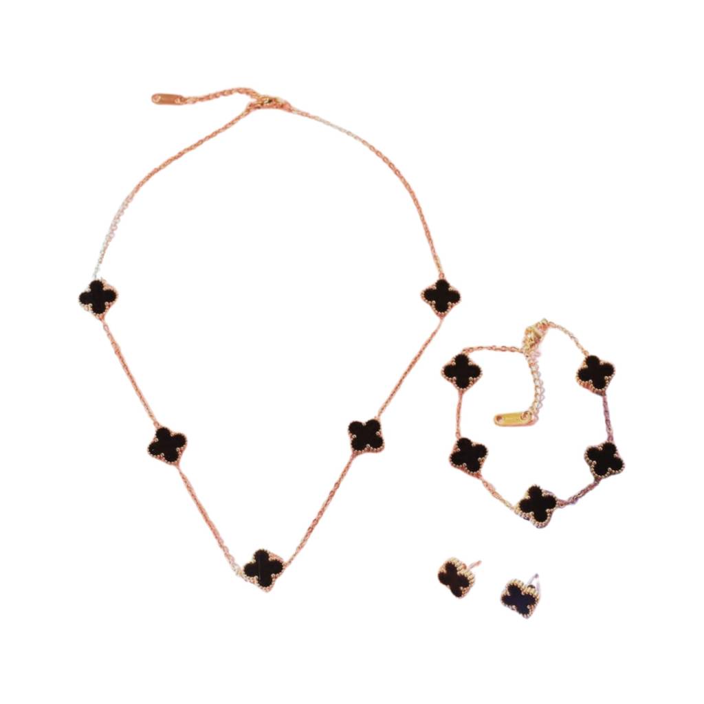 Midnight Clover Affair Jewellery Set : CLOVERBOX-2
