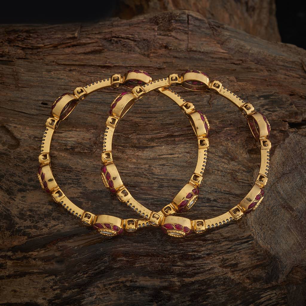 Ethnic Kundan Bangle-182288 : 435431