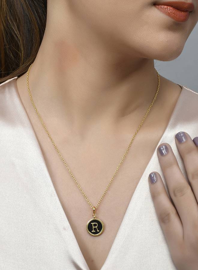 Valentine'S Day Collection Alphabet Black Enamel Charm : 8905124491722