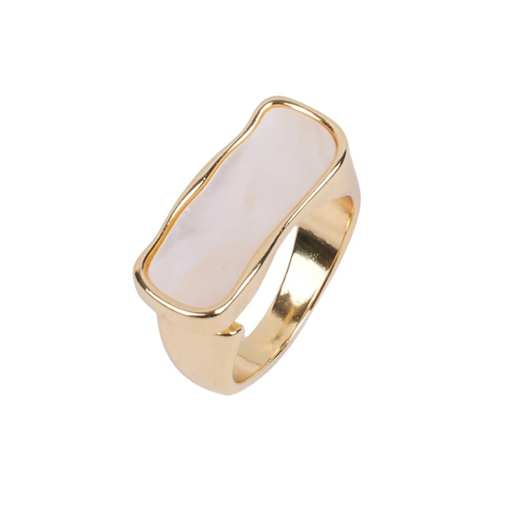 Dusk Mother Of Pearl Gold Ring : RS13539-G