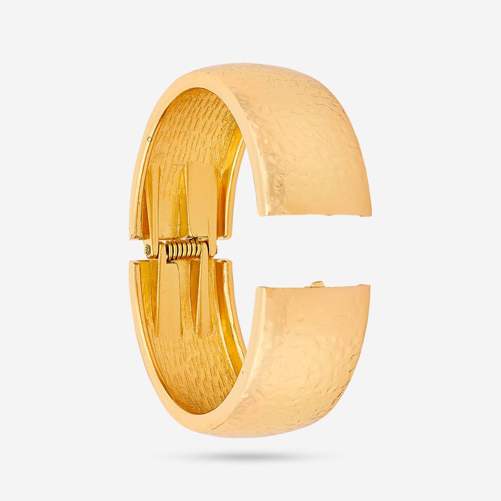 Kushal'S Fashion Jewellery Gold-Plated Party Trendy Zircon Adjustable Kada -455486 : 455486