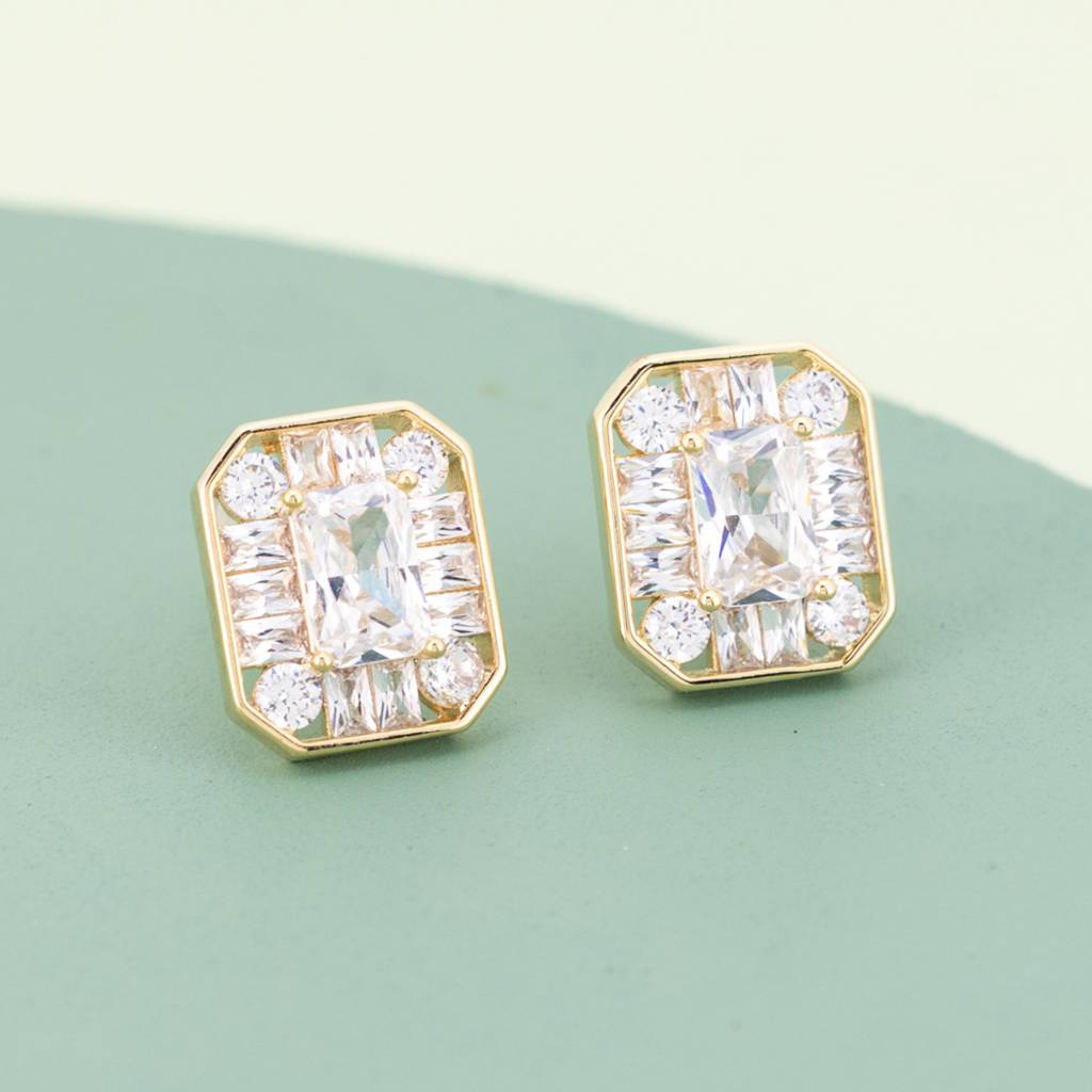 Kushal'S Fashion Jewellery Plated Party Trendy Zircon Studs-187412 : 446483