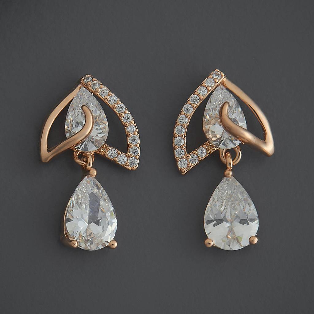 Kushal'S Fashion Jewellery Party Zircon Drop Earrings-186285 : 444286