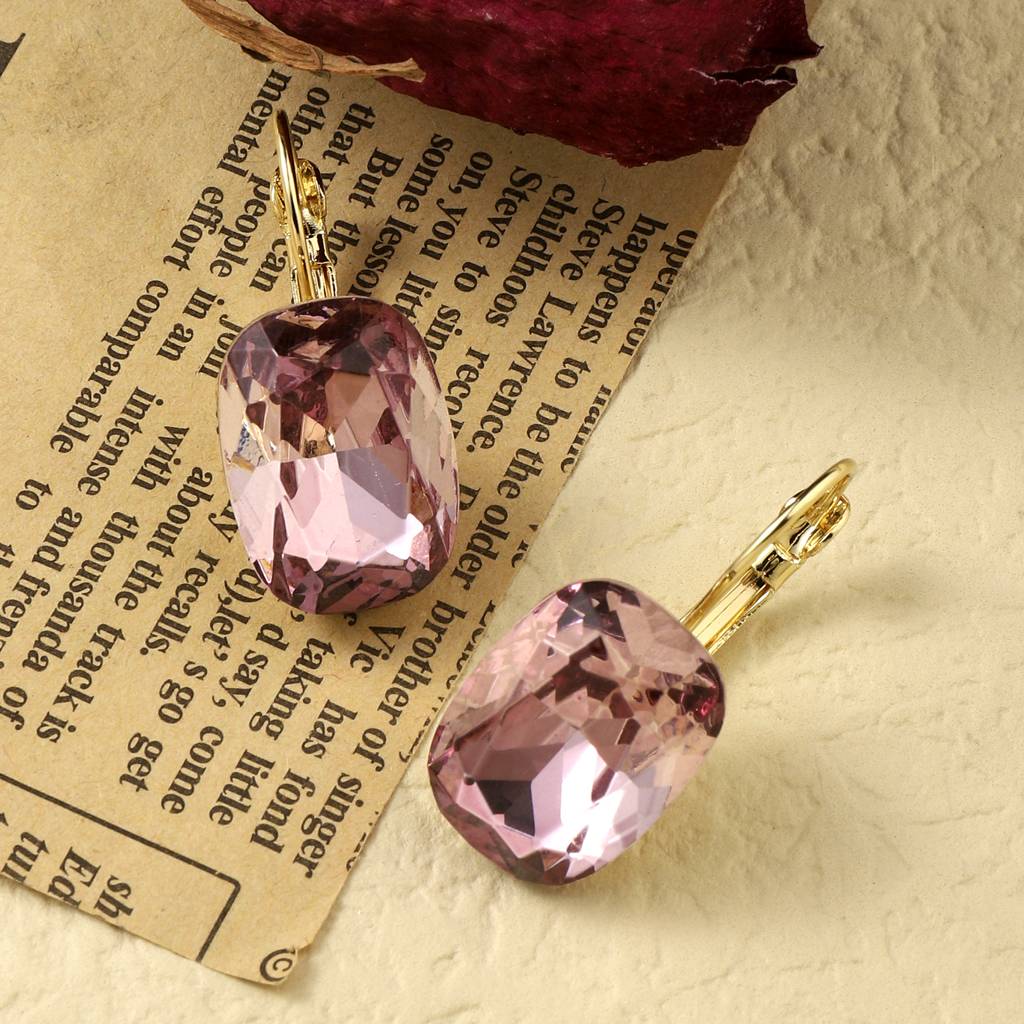 Mystic Sparkles Gem Earrings : ES14250-G-DPNK