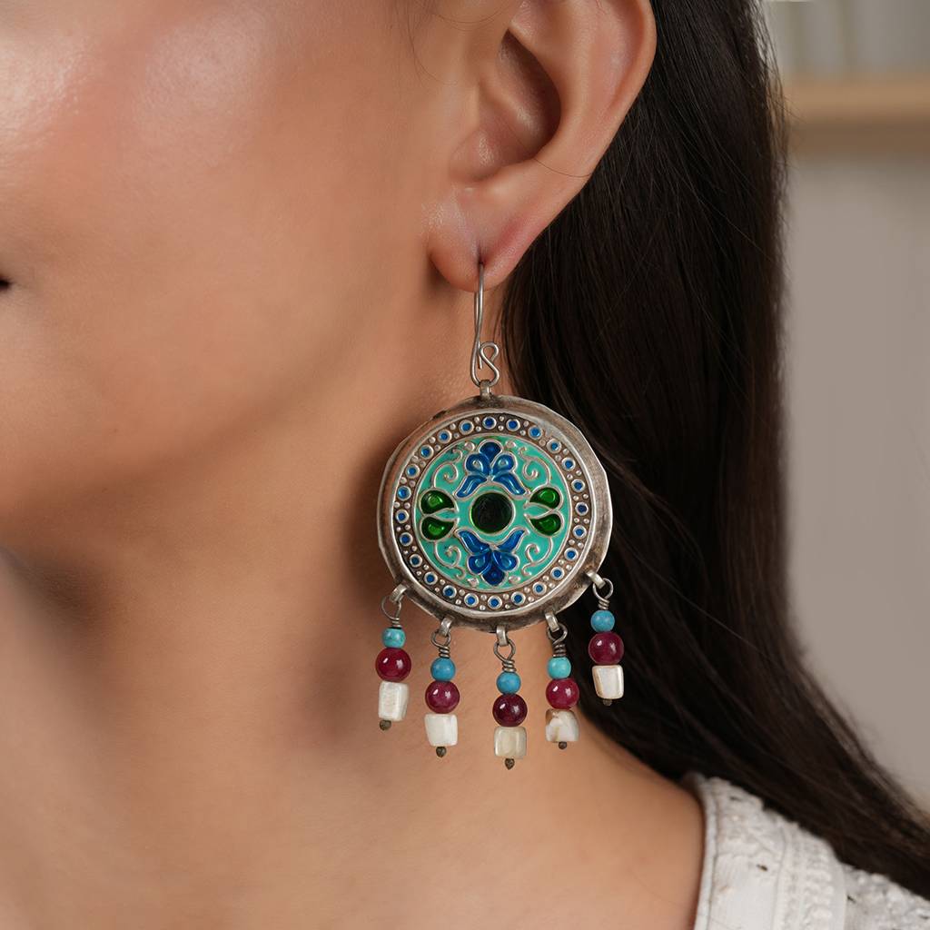 Afghan Earrings For Women : SSE842
