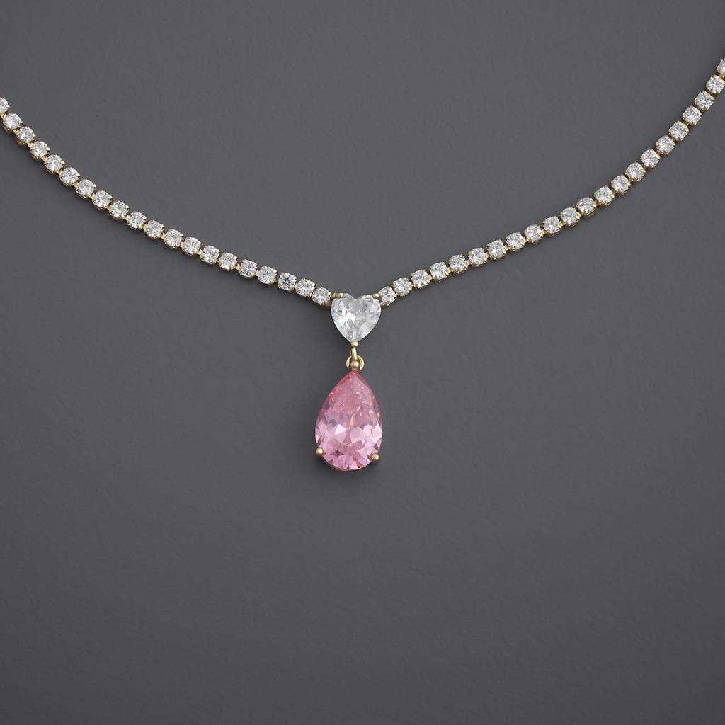 Kushal'S Fashion Jewellery -Plated Party Trendy Zircon Necklace -167080 : 441662