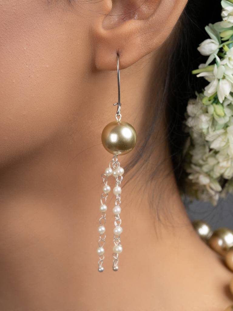 Shell Pearl Chain Necklace Set : LAANP178