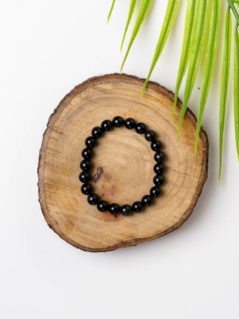 Black Obsidian Bracelet : LAABL114-65-S