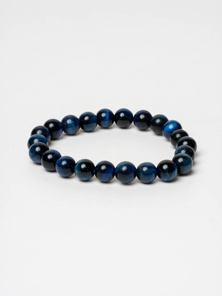 Blue Tiger Eye Bracelet : LAABL106-65-S