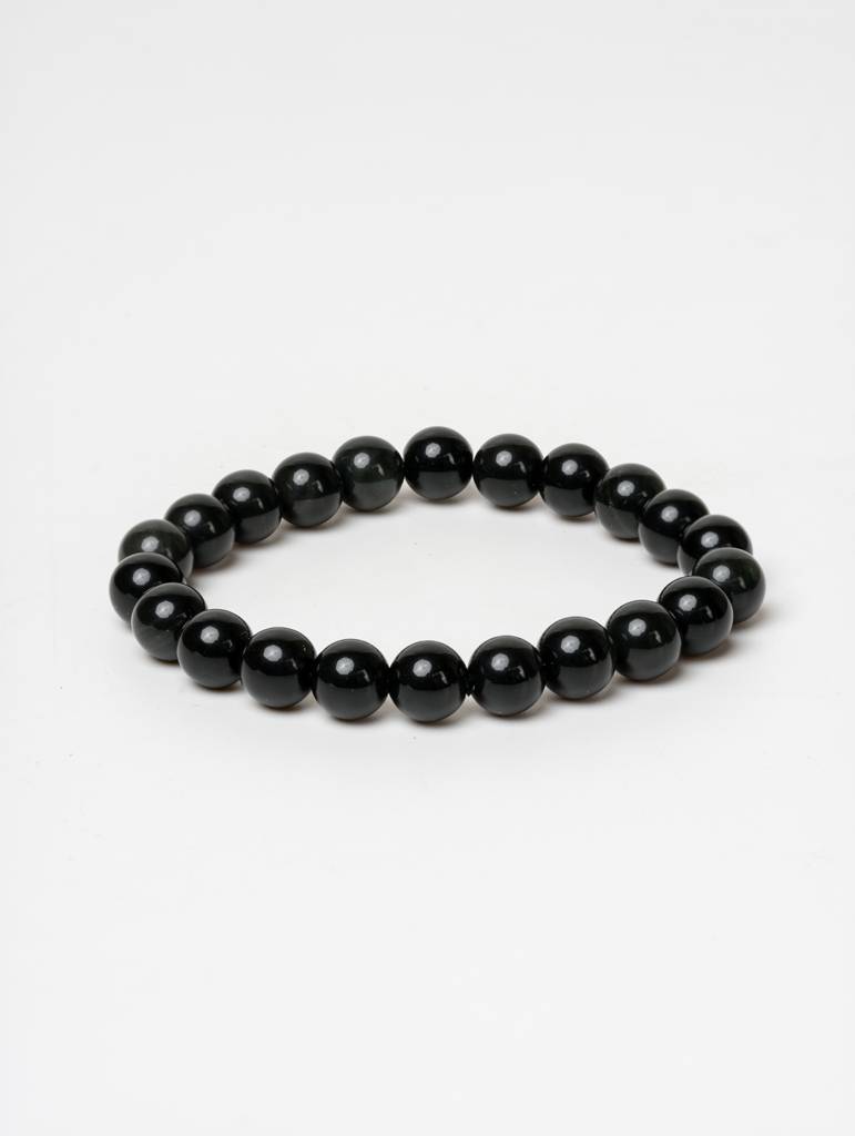 Black Obsidian Bracelet : LAABL114-65-S
