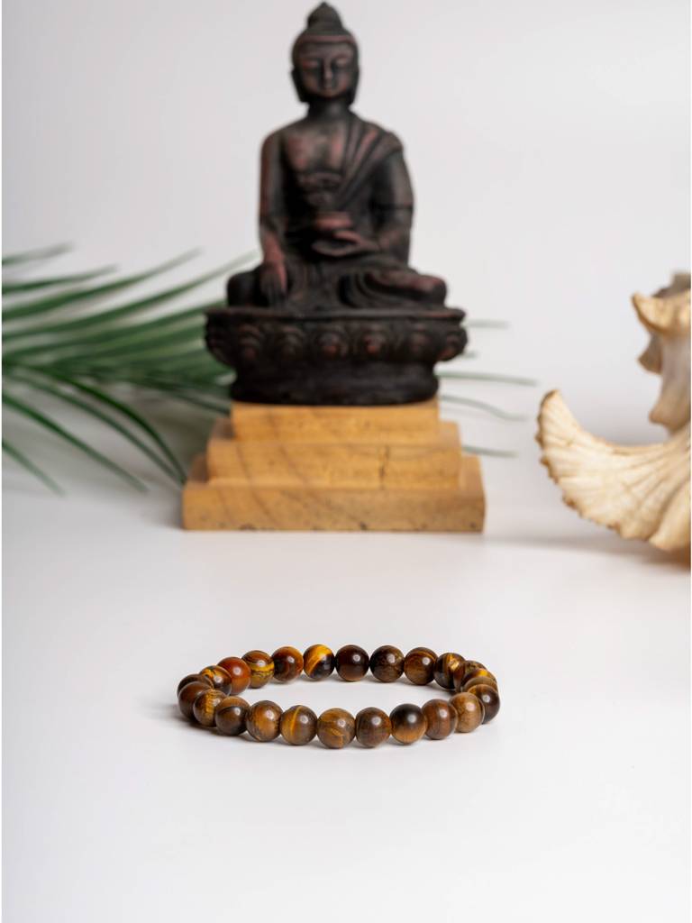 Natural Tiger Eye Bracelet : LAABL66-65-S
