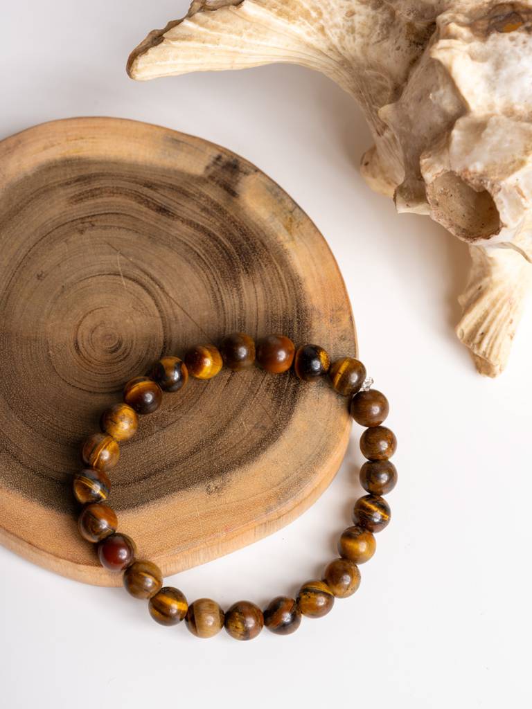 Natural Tiger Eye Bracelet : LAABL66-65-S