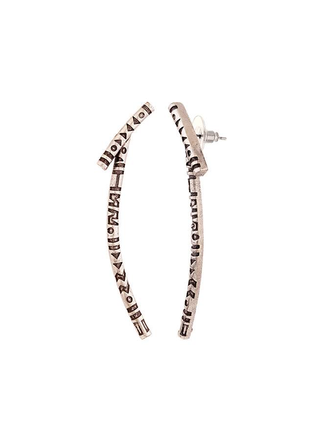 Aztec Bar Tribal Earrings : 8905124032123