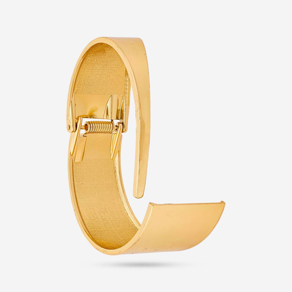 Kushal'S Fashion Jewellery Gold-Plated Party Trendy Zircon Adjustable Kada -455488 : 455488