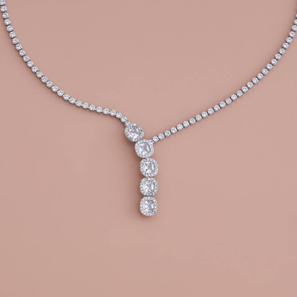 Kushal'S Fashion Jewellery -Plated Party Trendy Zircon Necklace -179807 : 441664