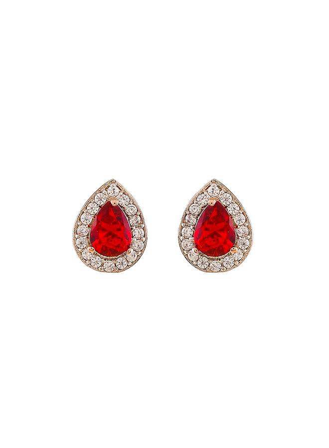 Sparkling Essentials Pink Teardrop Cut Cluster Setting Cz Box Set : 8905124480399