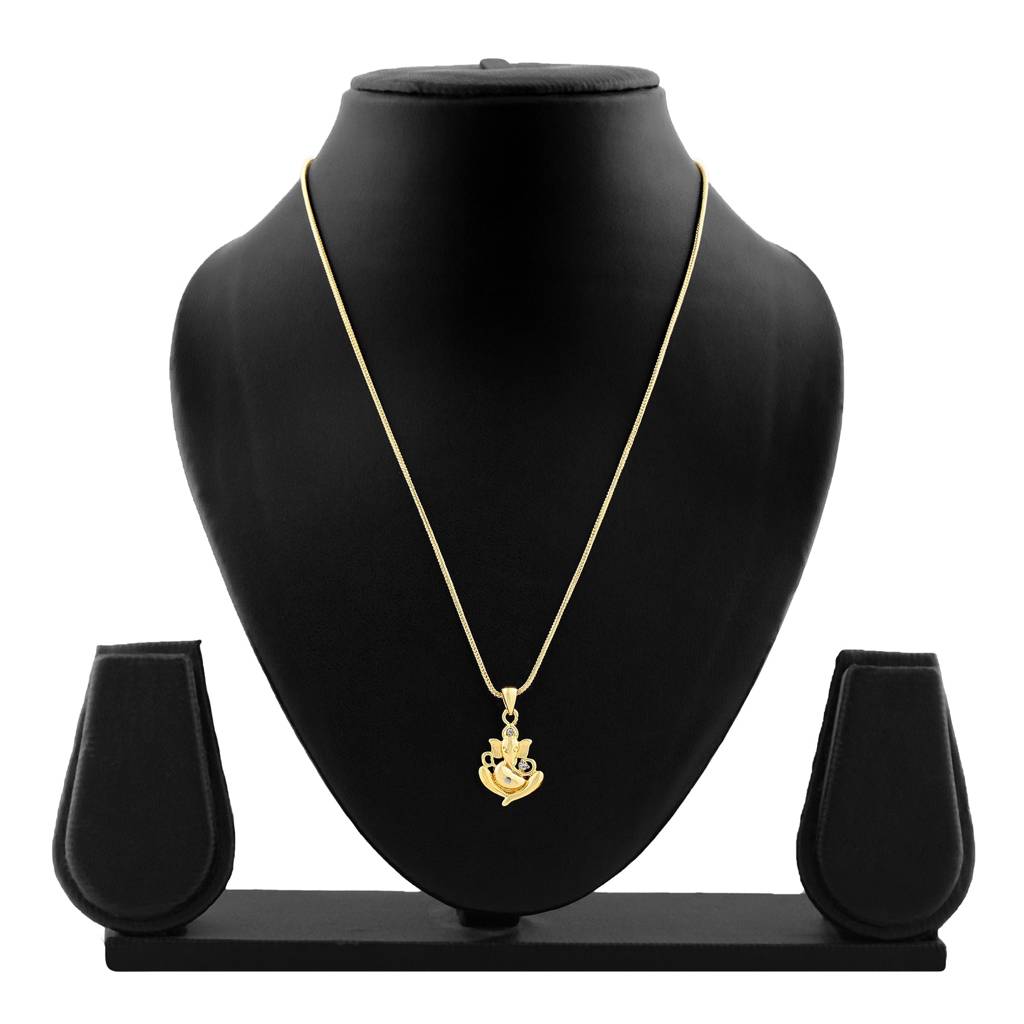 Estele Gold Tone Plated Ganesh Designer Pendant For Women : 858PENDANT