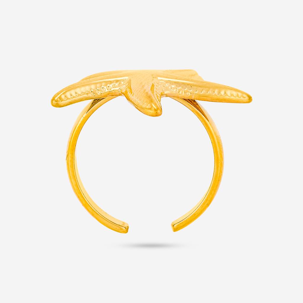 Kushal'S Fashion Jewellery Gold Gold-Plated Party Trendy Zircon Finger Ring -455166 : 455166