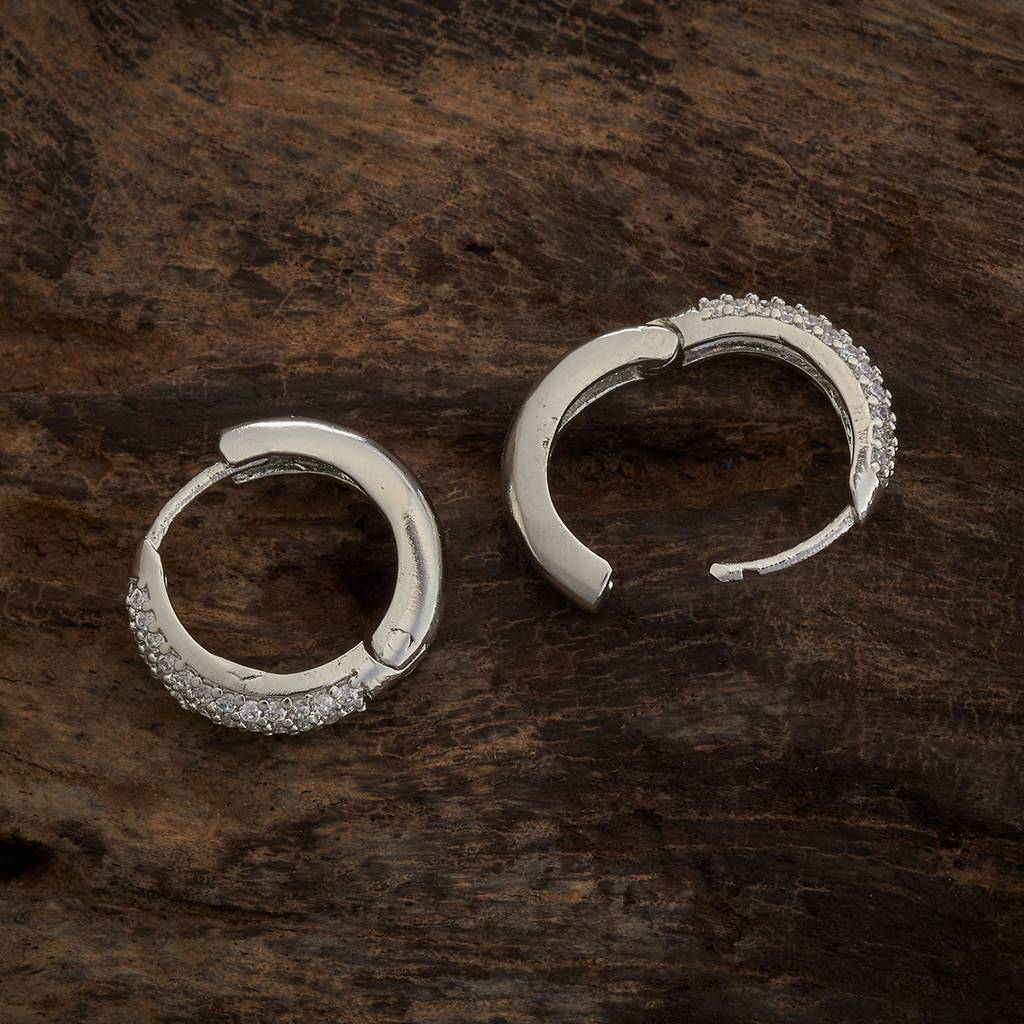 Kushal'S Fashion Jewellery Plated Party Trendy Zircon Hoops & Huggies-172480 : 412646