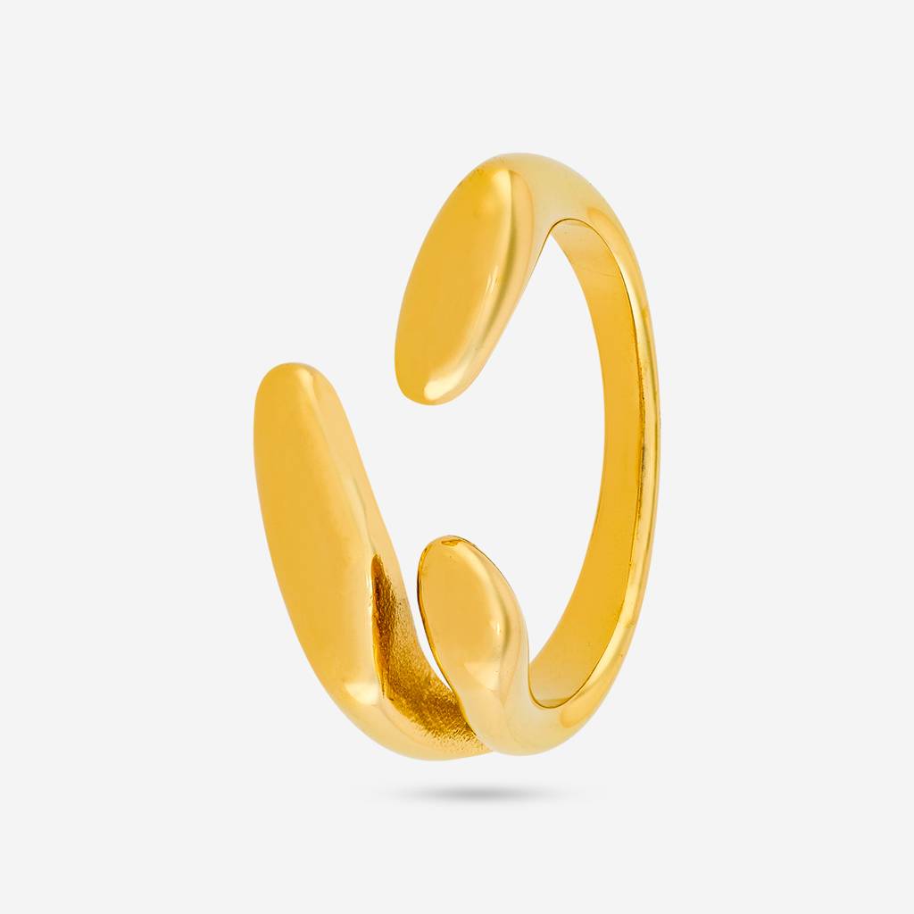 Kushal'S Fashion Jewellery Gold Gold-Plated Party Trendy Zircon Finger Ring -455161 : 455161