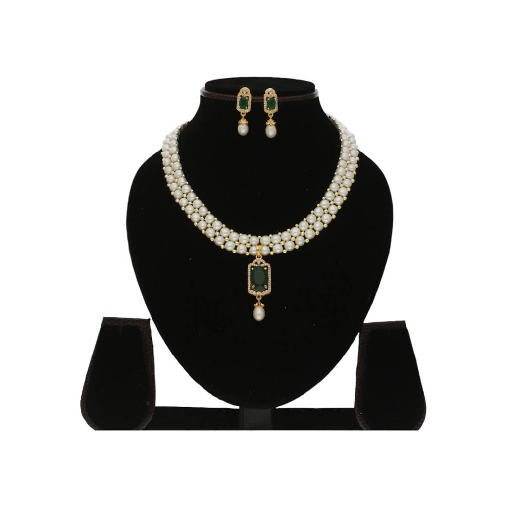 Hiya 2 Lines Pearl Necklace : JPAUG-23-047