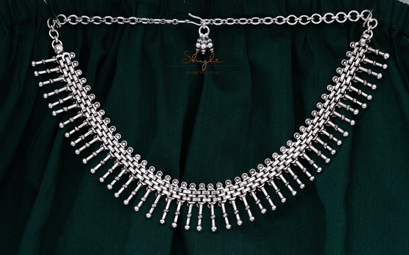 Anvaya Intricate Motif Line Drop Necklace Set : SN1112