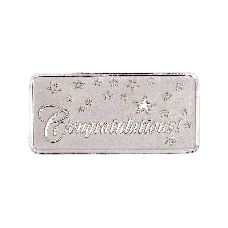 Silver Moments Card Set  -  Congratulations - 10 Grams : COIMOMCG1_Silver