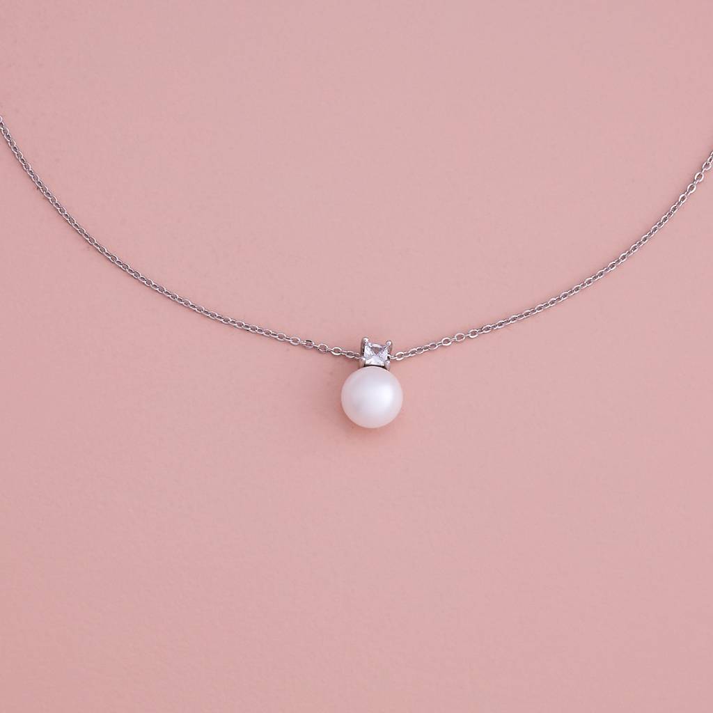 Kushal'S Fashion Jewellery Pearl  Party Trendy Pendant Chain Necklace-185813 : 443139