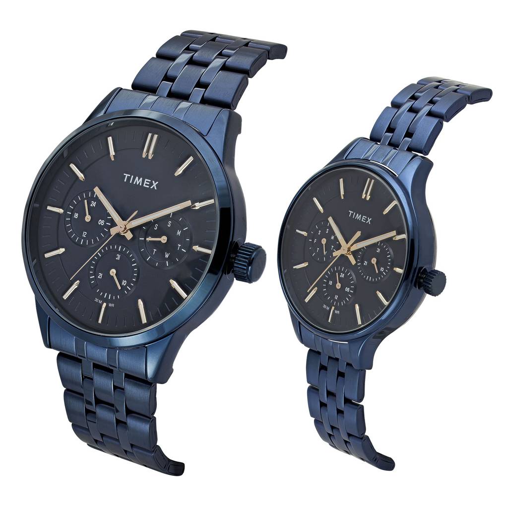 Timex Trendline Round 44Mm Analog Pair Watch - Tw00Pr317 : TW00PR319