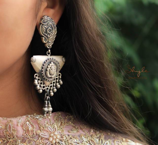 Mizoya Tribal Inspired Detailed Earrings : SE9022