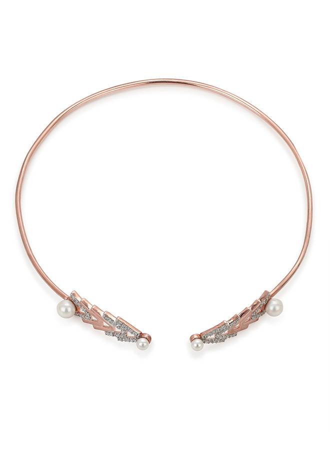 Rose Gold Plated Brass Necklace : 8905124433029