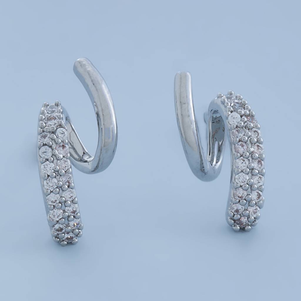 Kushal'S Fashion Jewellery-Plated Party Zircon Studs-156490 : 446156