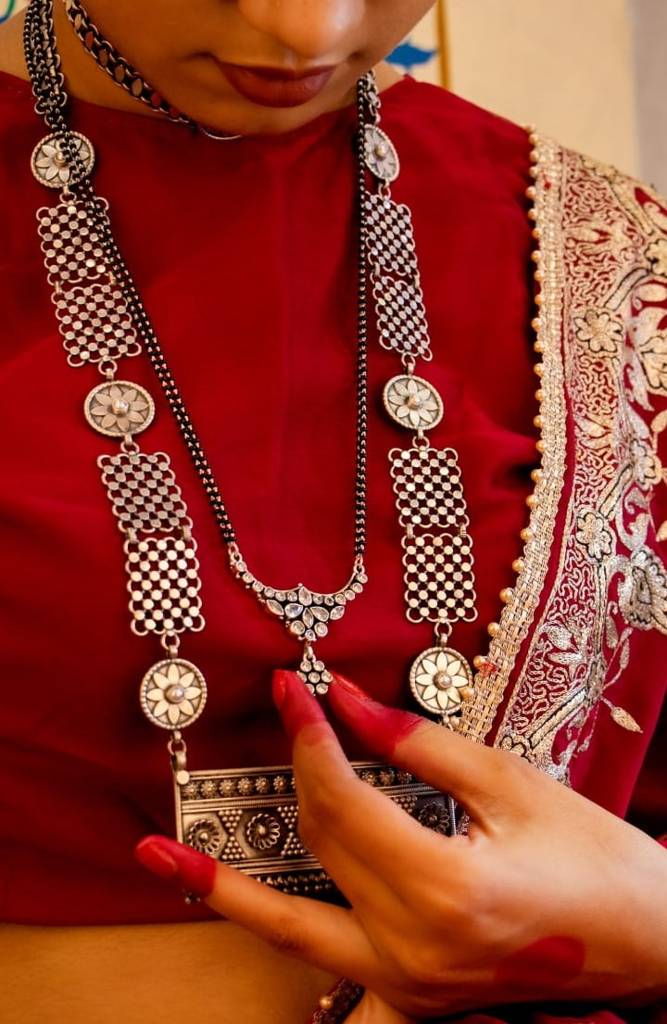 Adya Jadau Fine Mangalsutra : SN1070