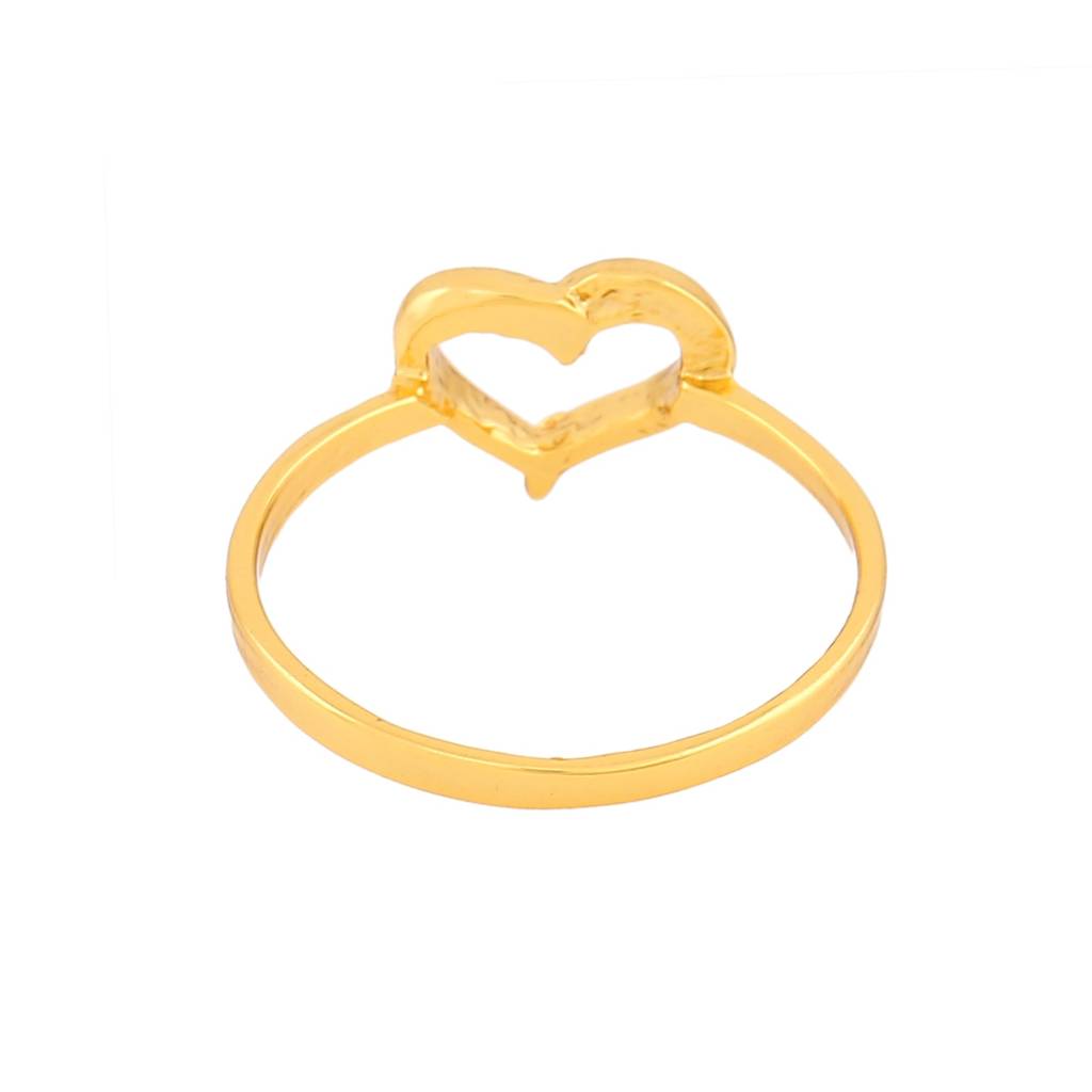 Estele Gold Plated Heart Shaped Finger Ring For Women : 130RING