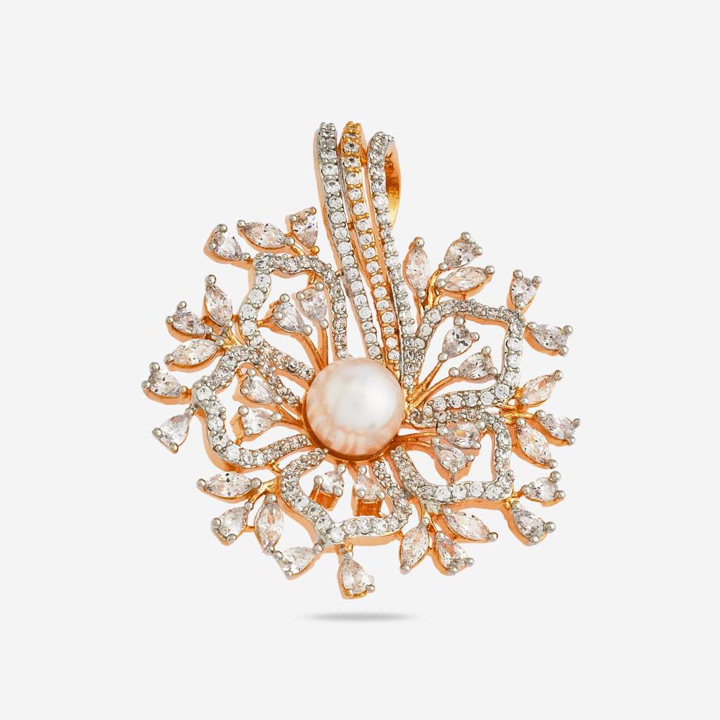 Kushal'S Fashion Jewellery Zircon Pendant Earring -169478 : 407882