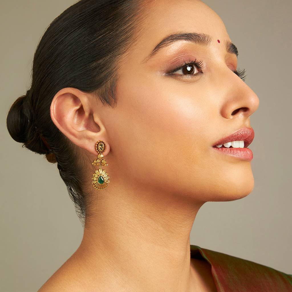 Kushal'S Fashion Jewellery Antique Earring -167990 : 406248
