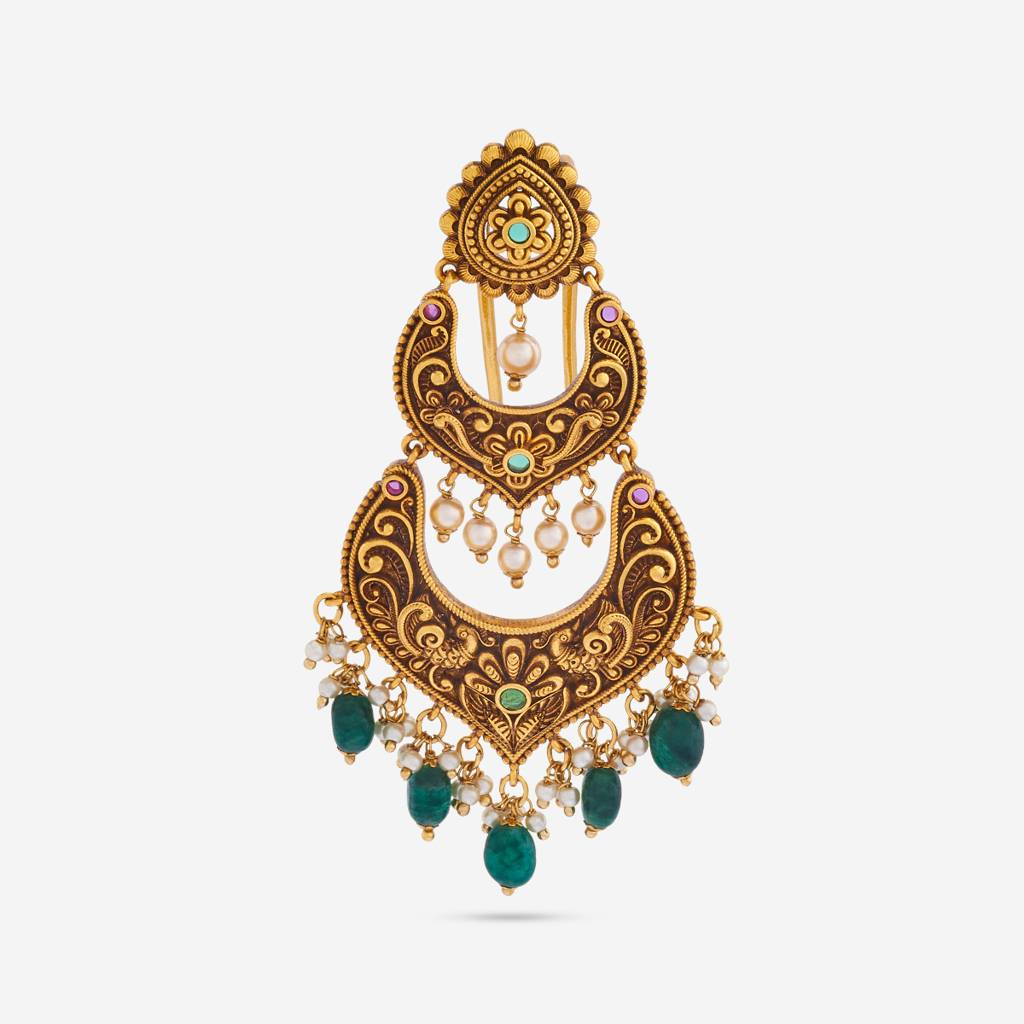 Plated Ethnic Antique Hair Brooch  -185165 : 442023