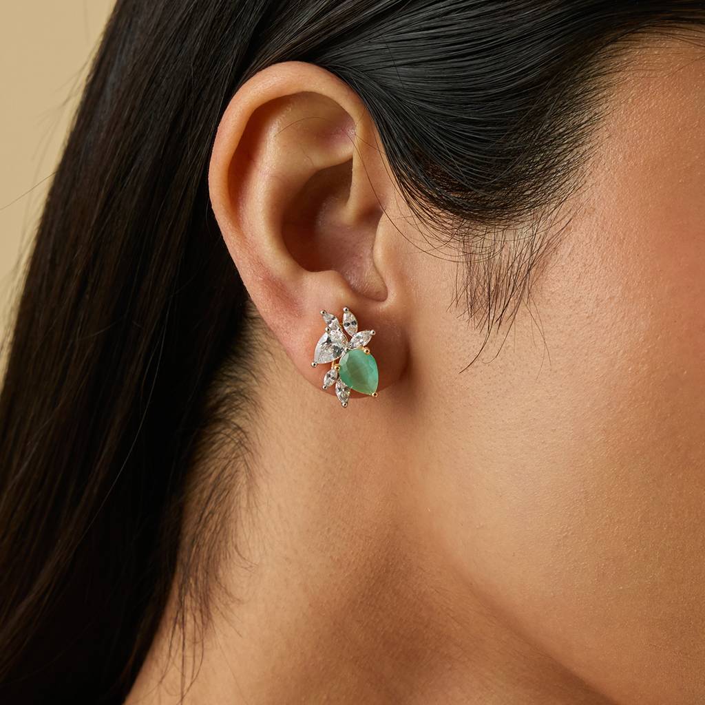 Plated Party Zircon Studs-179984 : 430303