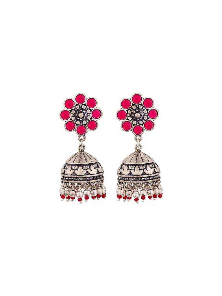 Abhira Floral Jhumka Earrings : 8907617972404