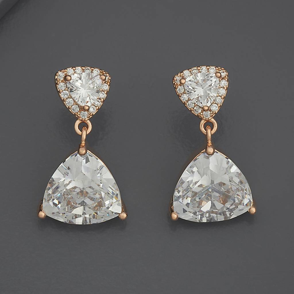 Kushal'S Fashion Jewellery Party Zircon Drop Earrings-186284 : 444283